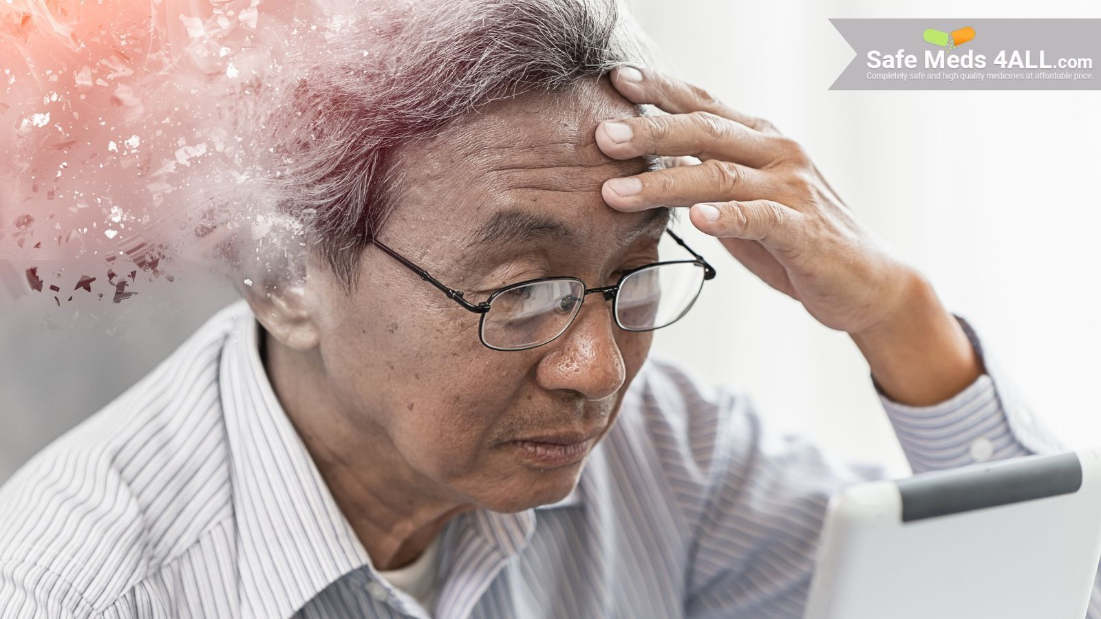 An old man losing memory gradually