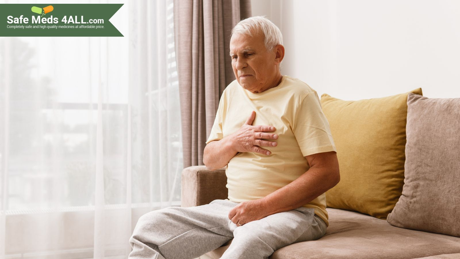 A man suffering from heart disease