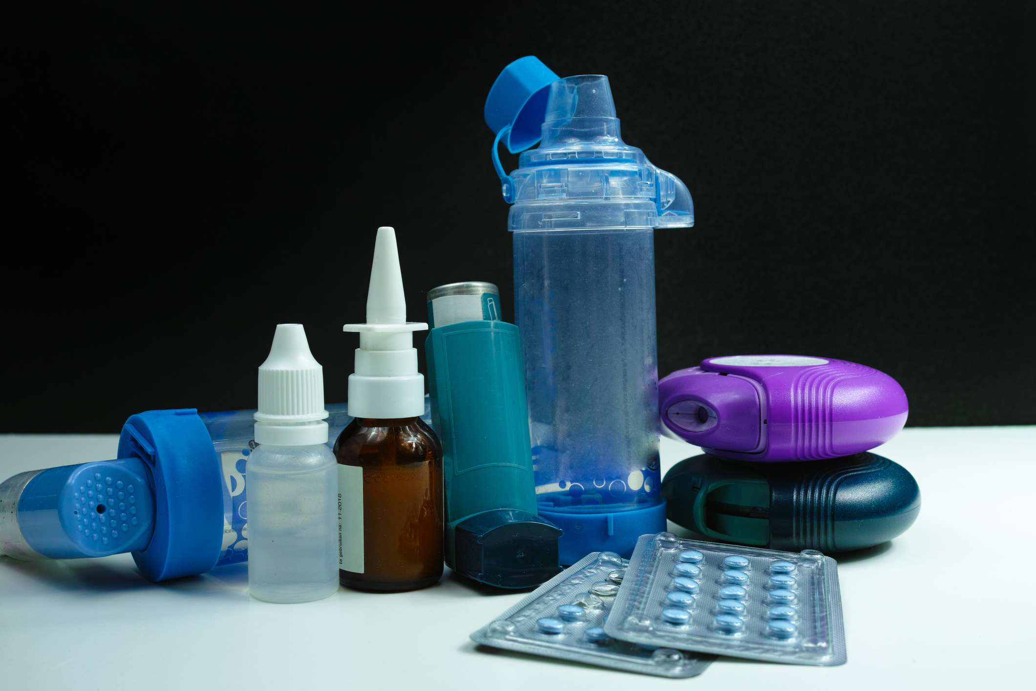 Inhalers , Diskus and various medication for Asthma