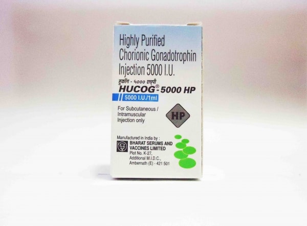 A box of Hucog 5000 iu / ml Injection - HCG