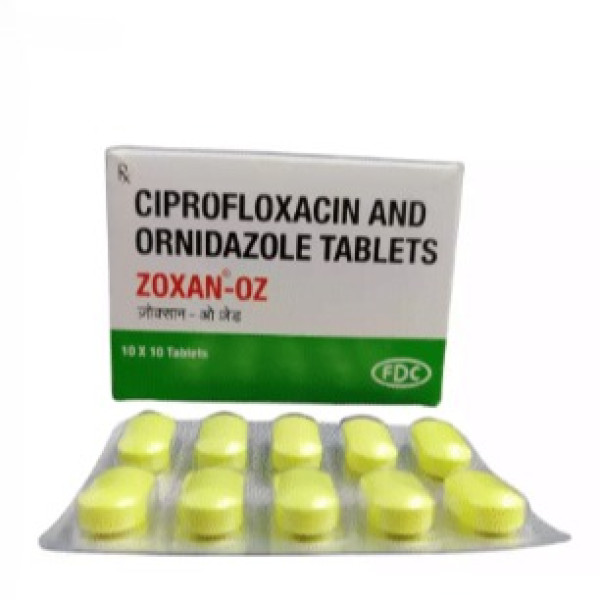 Ciprofloxacin (500mg) + Ornidazole (500mg) Generic Tablets 