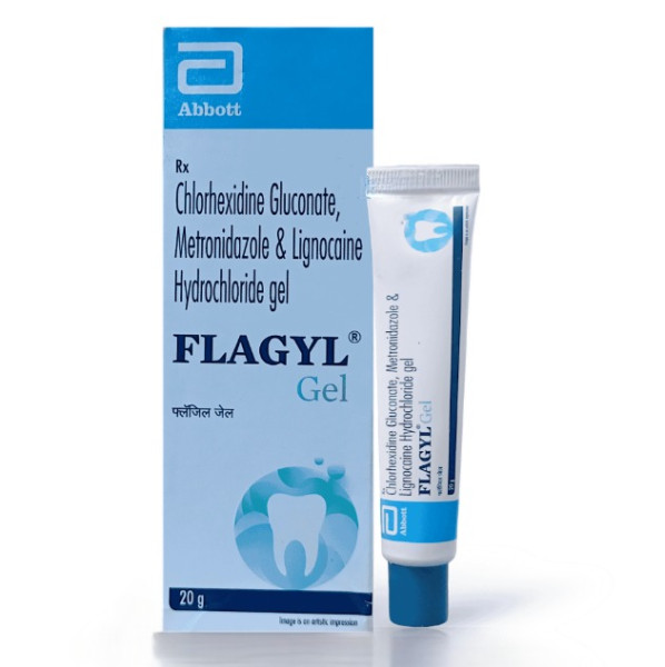Lidocaine (2) + Chlorhexidine Gluconate (1) + Metronidazole (1) Percent (20gm) Generic Dental Gel Tu