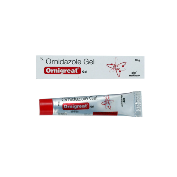 Ornidazole 1 Percent (10gm) Generic Dental Gel Tube