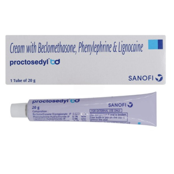 Phenylephrine (0.10) + Beclometasone (0.025) + Lidocaine (2.50) Percent (20gm) Generic Cream Tube
