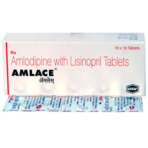 Amlodipine 5mg + Lisinopril 5mg Generic Tablets
