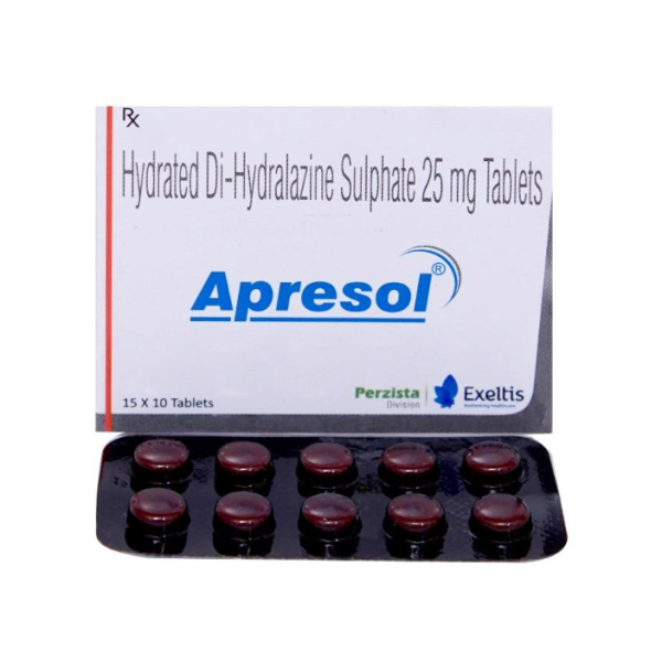 Apresoline 25mg Generic Tablets