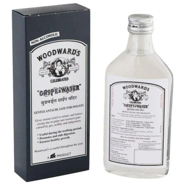 A box and a bottle of Gripe Water