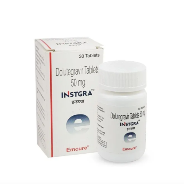 A box and a bottle of Generic Tivicay (50mg) Tablet