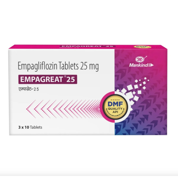 Box of Empagliflozin 25 mg Generic Tablet - Jardiance