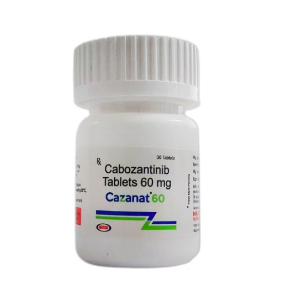 A bottle of Generic Cabometyx (60mg) Tablet
