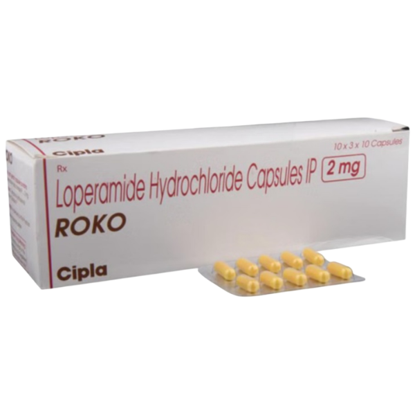 A box and a strip of Loperamide (2mg) Capsule