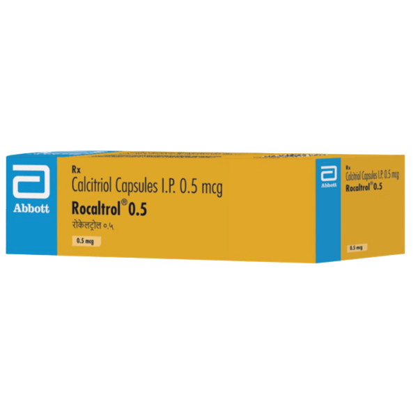 A pack of Calcitriol (0.5mcg) Capsule