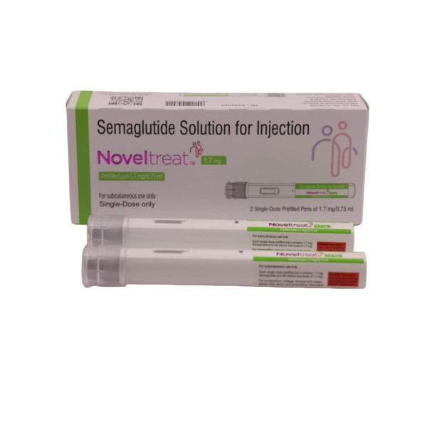 A pack and 2 prefilled Generic Semaglutide (1.7mg/0.75ml)