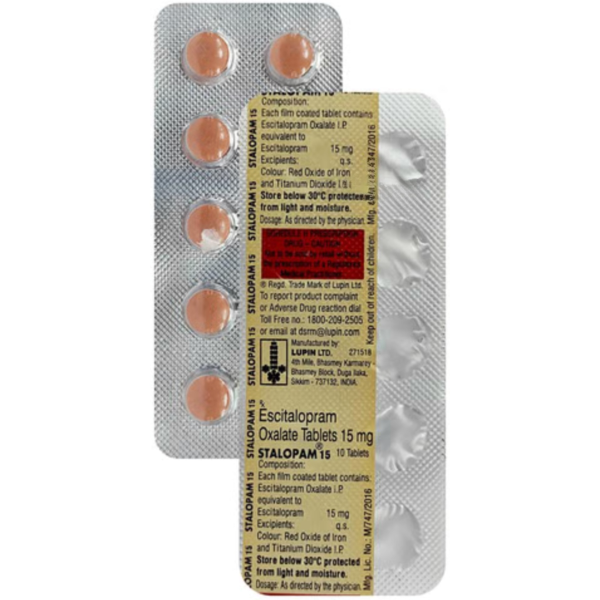 Two strips of Generic Lexapro (15mg) Tablet