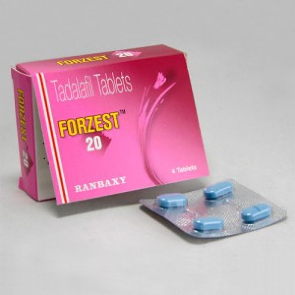 A box pack and a strip of Forzest 20mg Tabs - Tadalafil