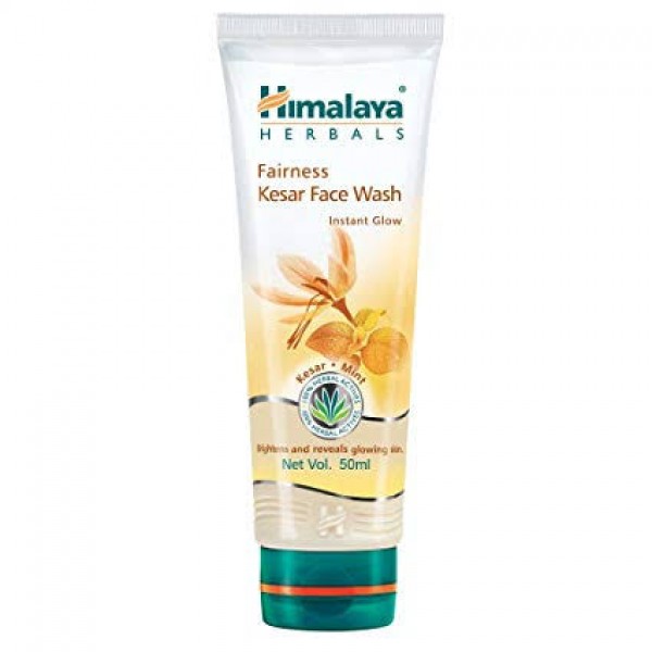 A tube of Himalaya Fairness Kesar Face Wash 50 ml