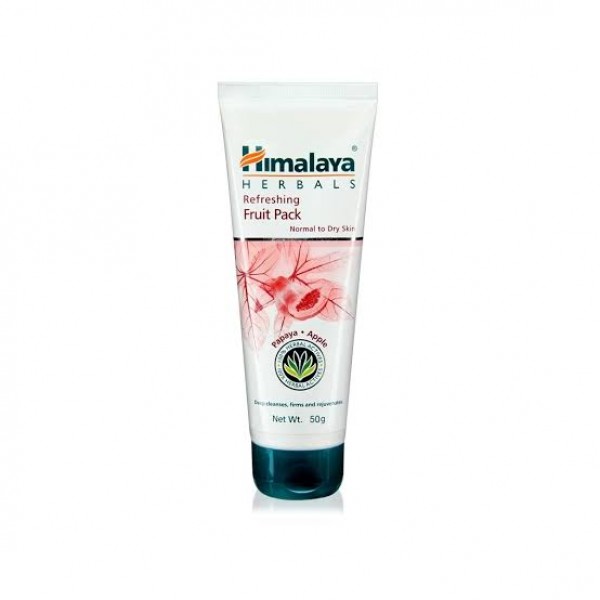 A tube of Himalaya Refreshing Fruit Face Pack 50 gm