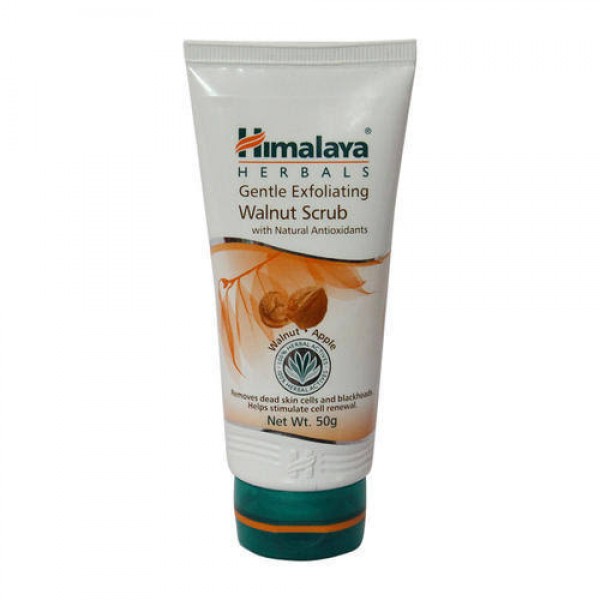 A tube of Himalaya Gentle Exfoliating Walnut Scrub 50 gm