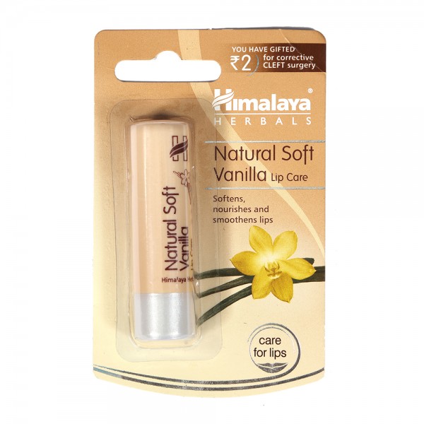 A pack of Himalaya Natural Soft Vanilla Lip Care 4.5 gm