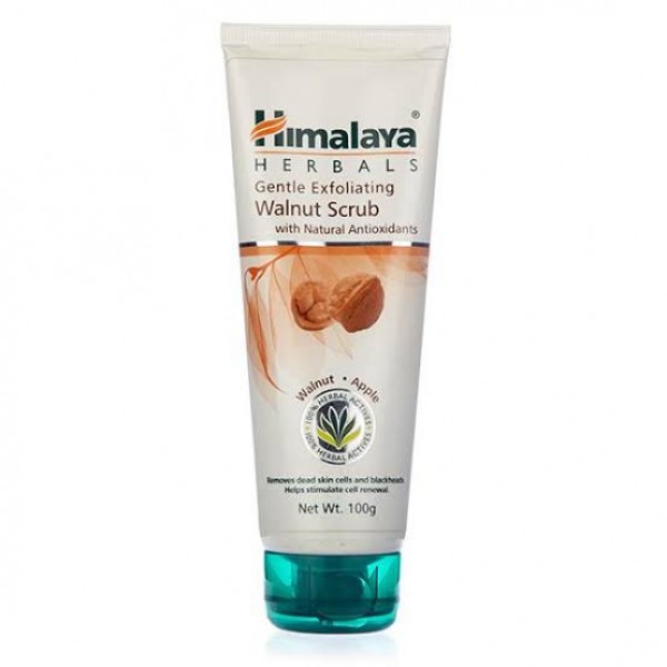 A tube of Himalaya Gentle Exfoliating Walnut Scrub 100 gm