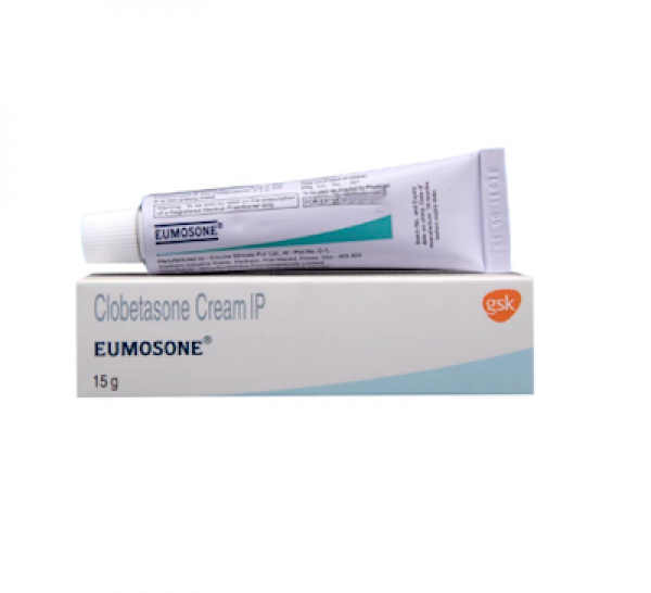A tube and a box of Eumovate 0.05 Percent 15gm generic cream - Clobetasone