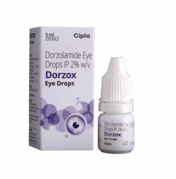 Box and a bottle of Trusopt 2 Percent 5ml Generic eye drops - Dorzolamide