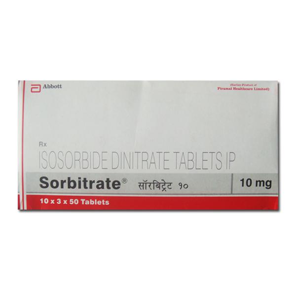 Box pack of Isordil 10mg Generic tablets - Isosorbide Dinitrate