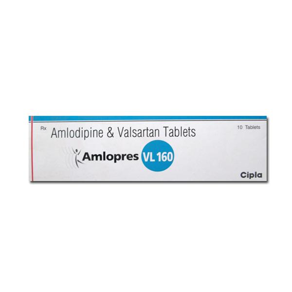 A box of generic Amlodipine (5mg) + Valsartan (160mg) Tablet