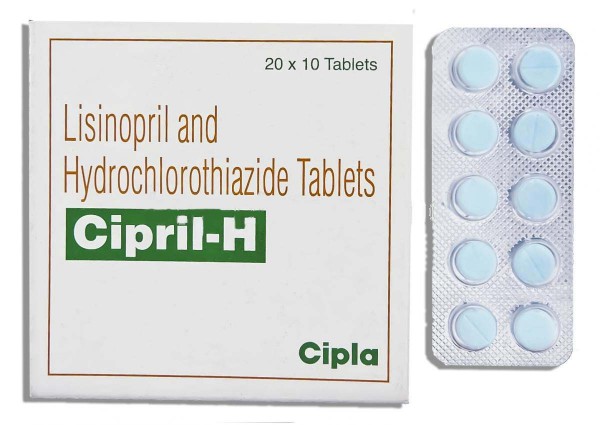 Box and a blister of Prinzide H 5mg/12.5mg Generic tablets - Lisinopril / Hydrochlorothiazide