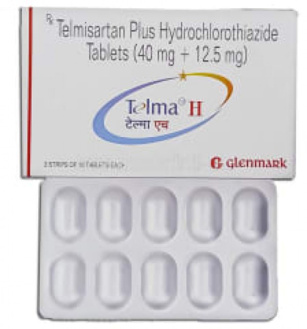 Box pack and a blister of Micardis HCT 40mg/12.5mg Generic tablets - Telmisartan / Hydrochlorothiazide