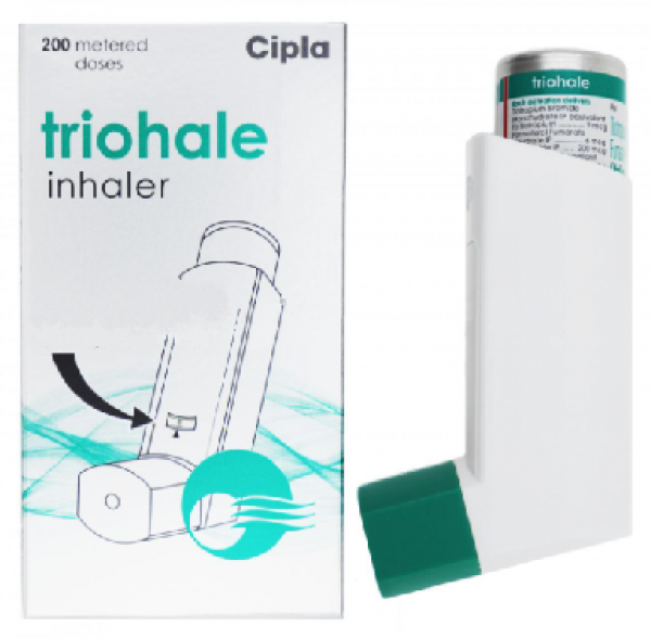 Ciclesonide (200mcg) + Formoterol (6mcg) + Tiotropium (9mcg) Inhaler 200 MDI