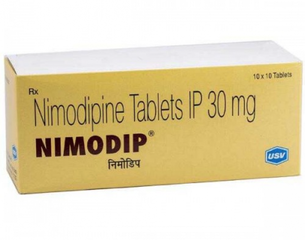 A box of Nimodipine (30mg) Tablets