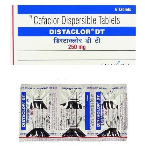 A box and a strip pack Generic Cefaclor 250mg Tablet