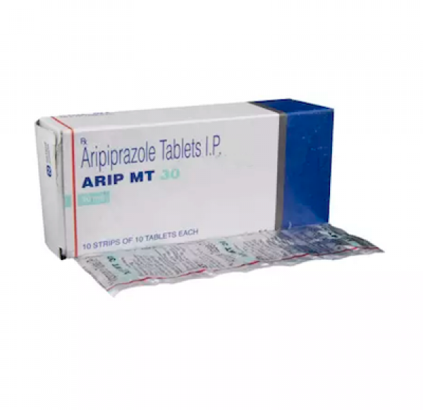 Box and blister strip of generic Aripiprazole 30mg tablet