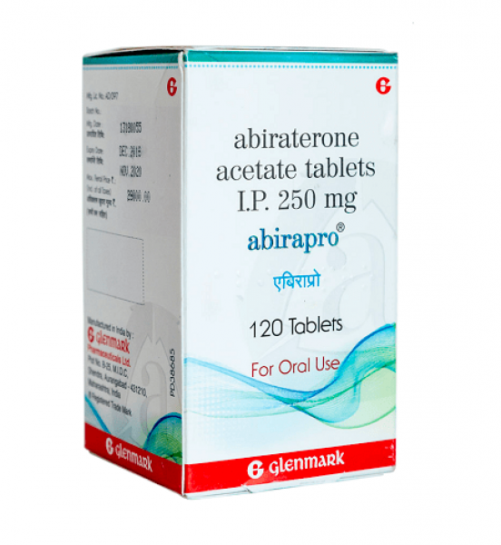 A box of Abiraterone Acetate 250mg Generic Tablets
