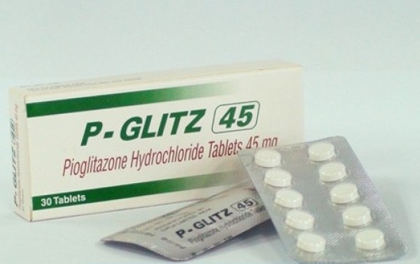 Box and blister strip of generic Pioglitazone Hydrochloride 45mg tablets