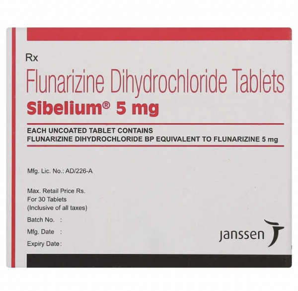 Sibelium 5mg Tablets - BRAND