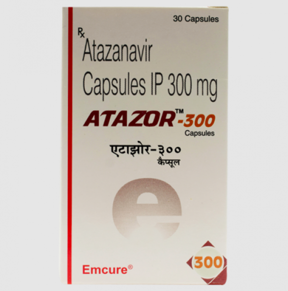 A box of Atazanavir 300mg Generic Capsules