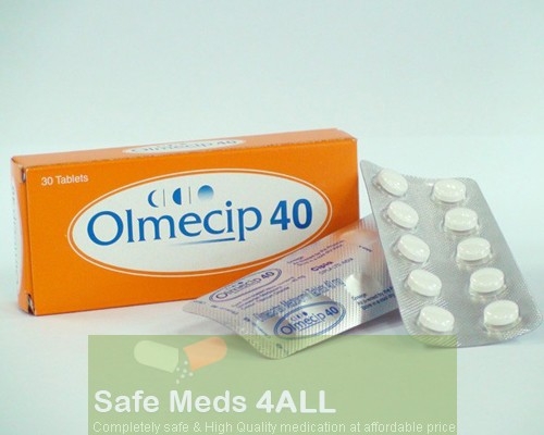 Box pack and strips of generic Benicar 40mg Tablets - Olmesartan Medoxomil