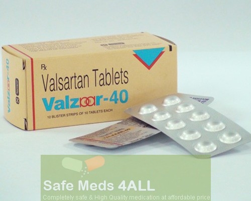 Box pack and two strips of generic Diovan 40mg Tablets - Valsartan