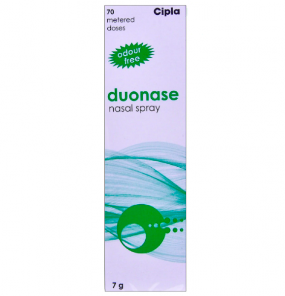 A box of Fluticasone Propionate (50mcg) + Azelastine (140mcg) Generic Spray ( 70 doses )
