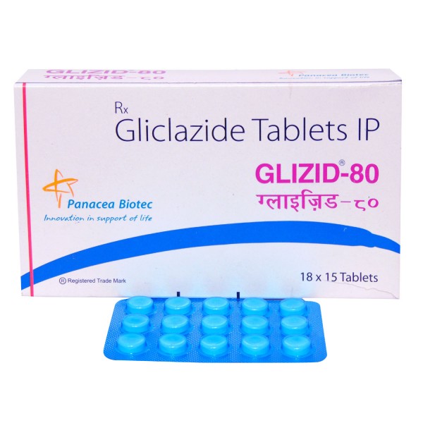 Box of generic Gliclazide 80mg Tablets