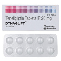 A pack and a strip of Teneligliptin 20mg Tablets