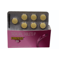 A box pack and a strip of Forzest 20mg Tabs - Tadalafil