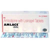 Amlodipine 5mg + Lisinopril 5mg Generic Tablets