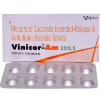 Amlodipine 2.5mg + Metoprolol Succinate 25mg Generic Tablets