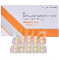 A strip and a pack of Imipramine 75mg Tablets