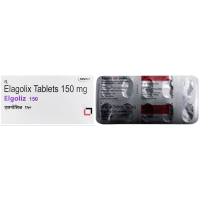 A pack and a strip of Generic Orilissa 200mg Tabs