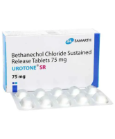 A box and a strip of Generic Bethanechol 75mg Tablet