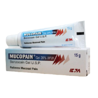 A pack and  a tube of Anbesol Generic (20%) Gel